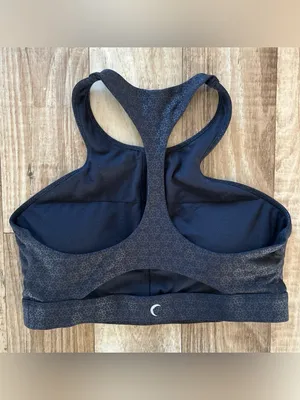 ZYIA High-Neck Racerback Sports Bra - Black size L thumbnail 2
