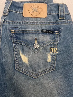Miss Me Signature Women's Flare Jeans Size 29 Distressed Blue Denim Low Rise thumbnail 5