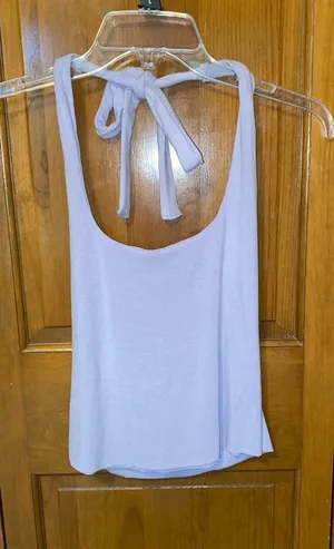 ASOS Lilac Halter Crop Tank Top thumbnail 1