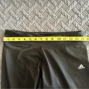 Adidas Black Climalite Cropped Capri Activewear Pants M thumbnail 9