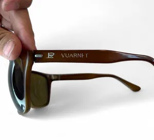 VUARNET sunglasses Brown tortoiseshell acetate frames with dark lenses #retro thumbnail 3