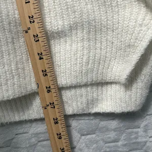 Abercrombie & Fitch Soft A&F Collection Cream Ribbed Knit Turtleneck Sweater XS‎ thumbnail 9
