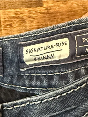 MISS ME Signature Rise 2000s Y2K Embellished Glitzy Sparkly Skinny Jeans 27 thumbnail 7