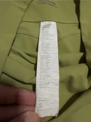 Fabletics Womens Oasis PureLuxe High Waisted 6” Biker Shorts S Green Pockets thumbnail 4