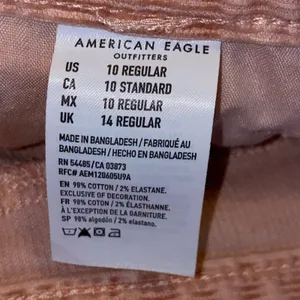 American‎ Eagle Pink Corduroy Mom Jeans High Rise Size 10 Vintage Style thumbnail 5