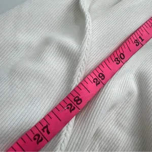 NWT‎ Abercrombie & Fitch form to flatter one shoulder ribbed maxi dress white M thumbnail 5