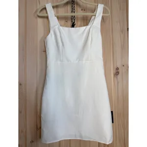 Lulus Blissfully Beaming White Sleeveless Bow Mini Dress Party Bridal Medium thumbnail 3