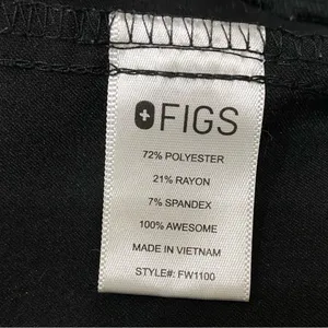 FIGS FW1100 Black Casma Three-Pocket V-Neck Scrub Top Size S thumbnail 15