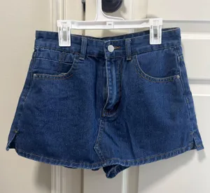 SheIn Dark wash Denim skort thumbnail 1