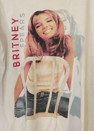White Britney Spears Graphic Tee thumbnail 1
