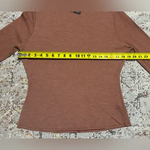 LULUS Brown Ribbed Turtleneck Top size XL NEW thumbnail 7