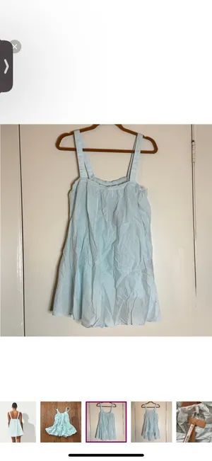NWT Skims Voile Mini Dress in Frost Size S thumbnail 3
