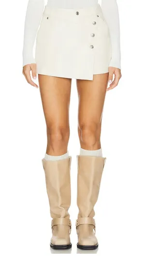 Free People Faux Leather Mini skirt Size 31 thumbnail 1