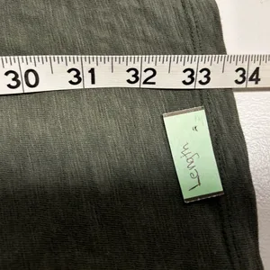 Gap Olive Green V-Neck T-Shirt Dress thumbnail 5