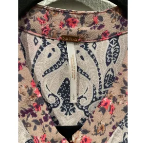 Free People Wildflower Bohemian Fields Long Sleeve Multicolor Tunic thumbnail 5