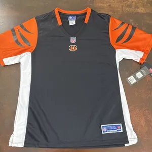 Cincinnati Bengals blank Jersey Shirt Womens Black NFL Football Sportswear fan M thumbnail 1