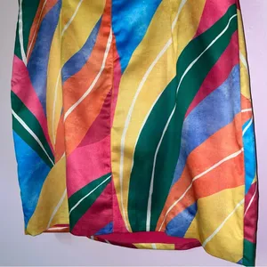 RUNAWAY Size L Jade Mini Dress Solana Strapless Rainbow thumbnail 6
