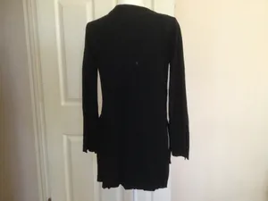 Free People Black Long Sleeve Crisscross Tunic Sweater—Xsm thumbnail 4