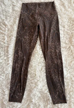 Leopard Print Lululemon Align Leggings 25” thumbnail 1