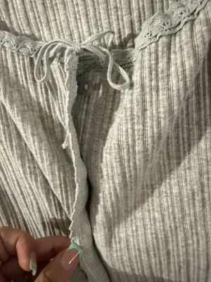 Aerie Ribbed Button-Down Tank Top with Lettuce Edge thumbnail 9