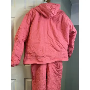 Vintage 80s-90s Skitique Pink/Orange Jacket And Ski Bib thumbnail 8