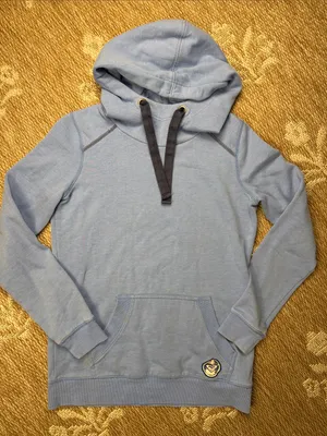 Roxy Light Blue Hoodie with Dark Drawcord thumbnail 1