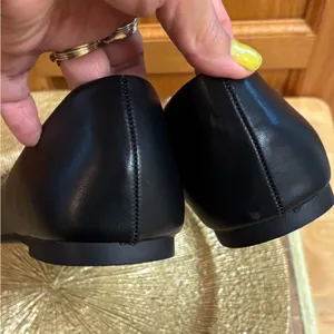 SM New York pointed toe silver bow black ballerina flats shoes thumbnail 5