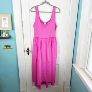 A New Day Midi Sleeveless Ballet Dress NEW Ribbed Top Ruffle Waistline Size L thumbnail 2