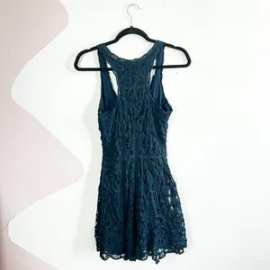 Y2K Abercrombie & Fitch Lace Dress‎ Size XS/S Blue 2000s 00s thumbnail 2