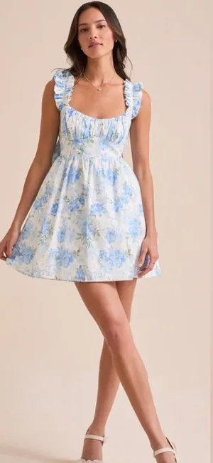 Altar'd State Alexa floral mini dress thumbnail 1