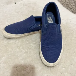 Vans unisex classic Navy Slip-On Shoes size 7 1/2 thumbnail 4