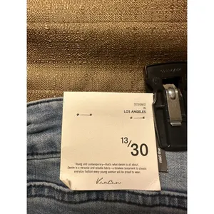 NWT Kancan Woman’s Mid Rise Flare Jeans Size 13/30 Light Wash thumbnail 3
