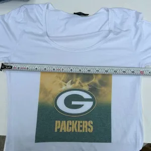 Green Bay Packers Women’s Graphic T-Shirt White Scoop Neck Size Small thumbnail 4