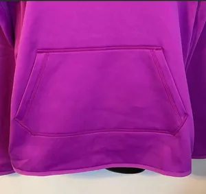 Therma Fit Purple Hoodie Higher neckline Embroidered Logo size M thumbnail 3