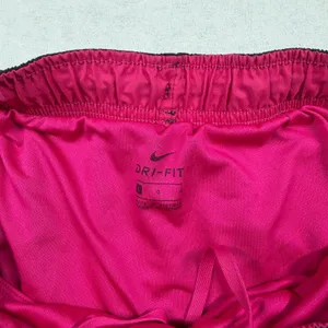 Nike Dri-FIT Running Shorts Women’s Large Black Pink Lined Athletic Shorts thumbnail 2