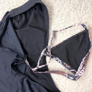 Swimsuit Black & Snakeskin One Piece With Cutout thumbnail 5