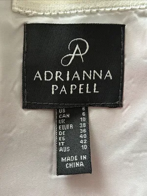Adrianna Papell Floral Jacquard Shoulder Midi Dress Sz 6 Autumn Wedding Guest thumbnail 12