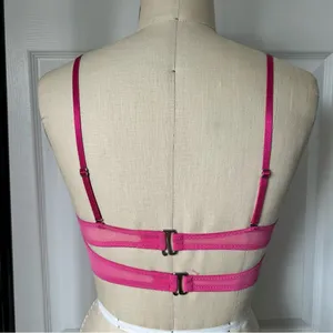Pink Heart Patterned Crop Top thumbnail 3