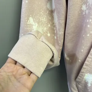 Pink Floyd Blush Pink Bleached Hoodie with Strings and Kangaroo Pocket- Large thumbnail 7