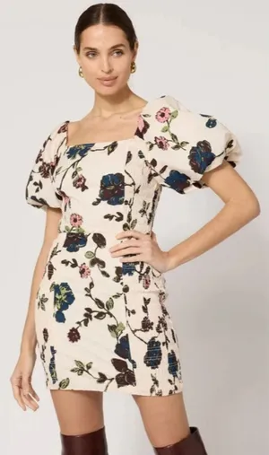 Nwt Cleobella Adair Mini Dress - Jardin Print‎ Sz M thumbnail 1