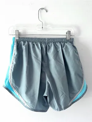 Nike Tempo Shorts Light Gray and Teal thumbnail 3