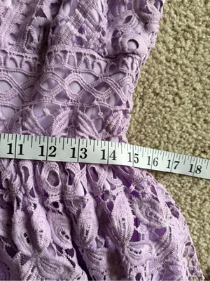 The clothing company purple v-neck lace bohemian maxi dress size large NWT thumbnail 15