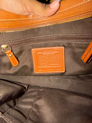 Vintage Coach Medium Hampton Leather Turnlock Carryall Satchel Acorn Brown 11047 thumbnail 4