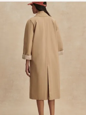 NWT Varley Robyn Oversized Car cotton twill Coat A line shape size xxs thumbnail 6