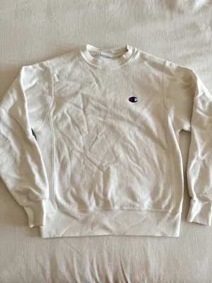 Champion White Crewneck Sweatshirt thumbnail 1