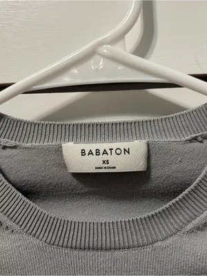 Aritzia Babaton Sculpt Empire Long Sleeve Grey thumbnail 4