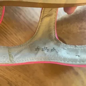 Just Fab cork wedges‎ pink and tan Size 9 GUC! Bin A thumbnail 9
