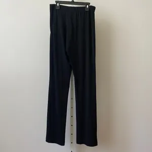 Rezrekshn Size M Black Straight Leg Pants Elastic‎ Waist Stretch Minimalist Chic thumbnail 6