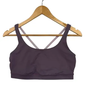 Lululemon Energy Sports Bra Womens 10 Purple Plum Strappy Activewear Yoga Gym thumbnail 2