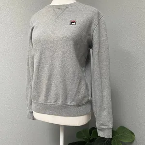 Fila Grey Crewneck Long Sleeve Sweatshirt Athletic Gym Workout Casual Comfy thumbnail 3